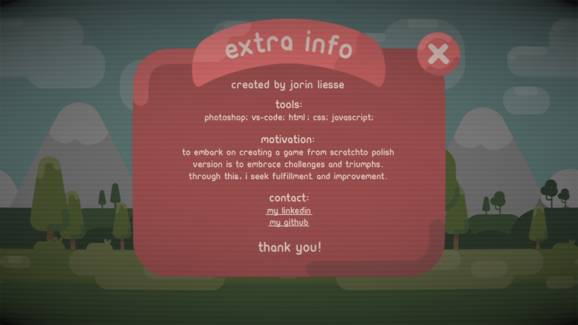 extra info screen render