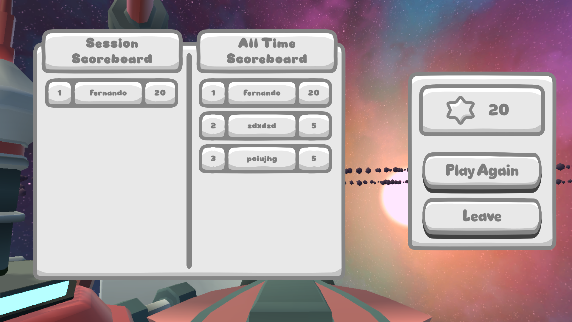 scoreboard screen render